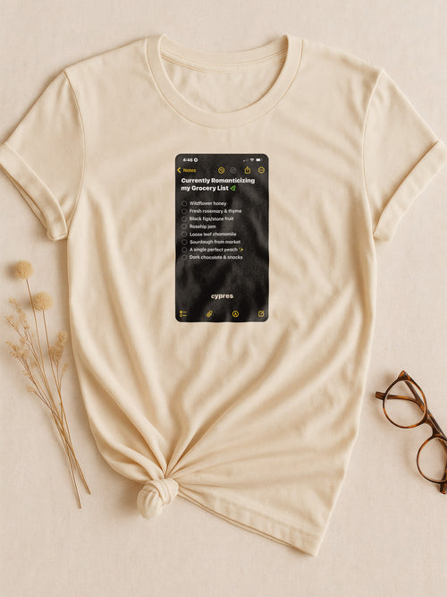 Currently romanticizing my grocery list.